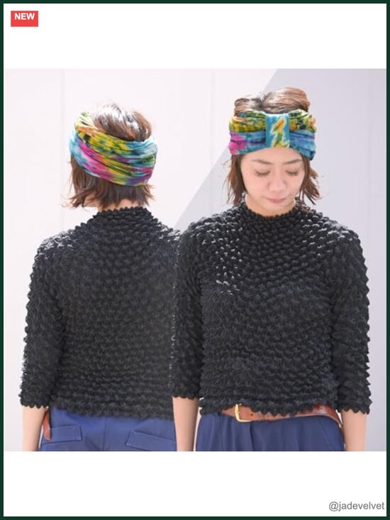 Chunky Knot Headwrap Turban Hair Wrap Elastic Scarf Boho Bandana Unisex